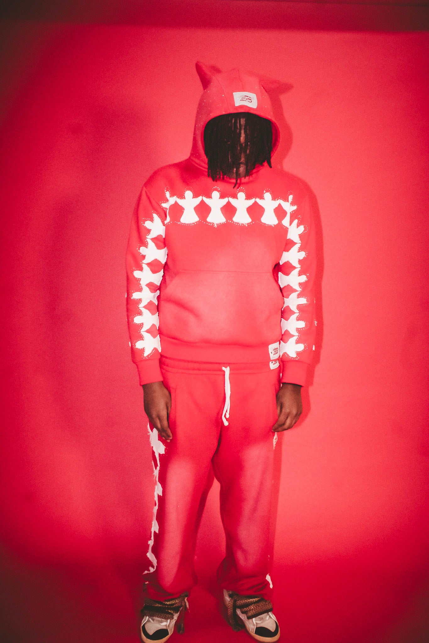 Abandoned Angels "Red Rhinestone" OG Hoodie