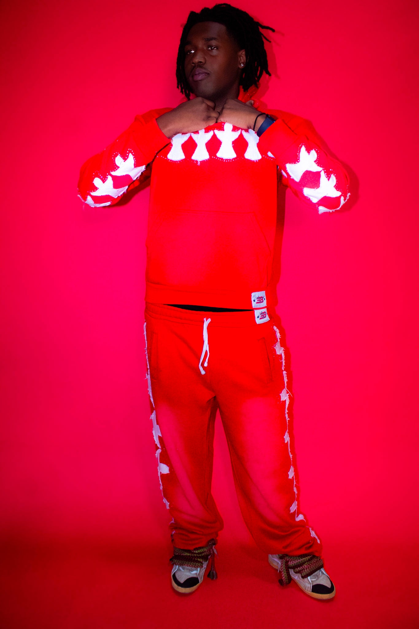 Abandoned Angels "Red Rhinestone" OG Hoodie