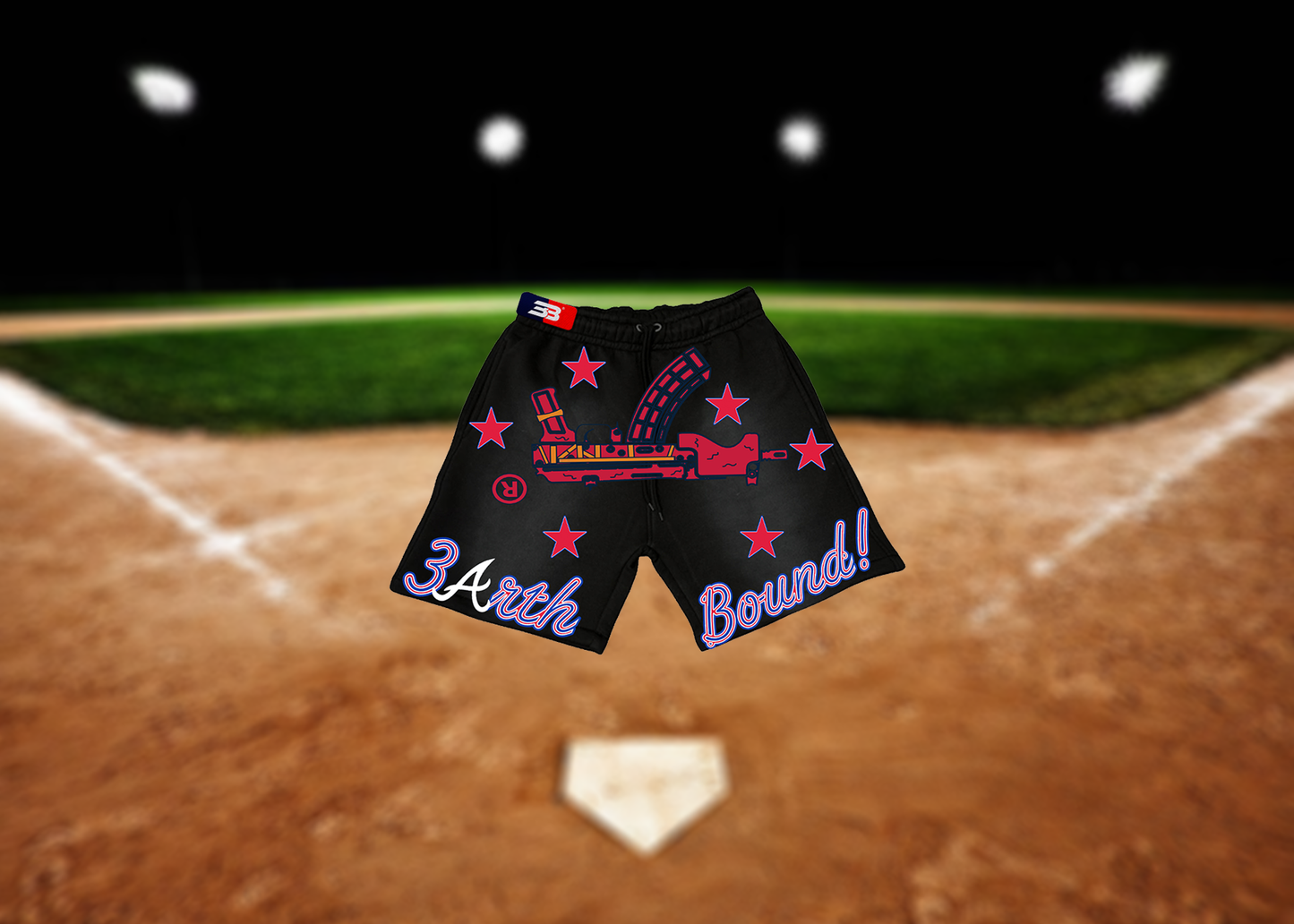 [Exclusive] 3arthBound! x MLB® Atlanta Braves Shorts